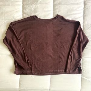 GIRLFRIEND COLLECTIVE ReSet Long Sleeve Tee in Huckleberry, size L